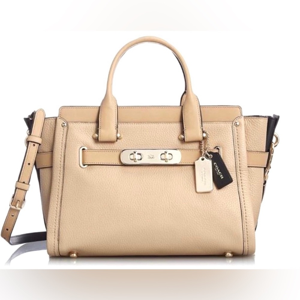 Coach Swagger Carryall 47 In Colorblock /Nude Multi